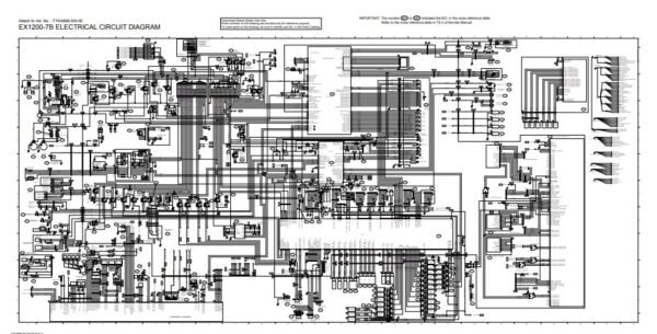 Hitachi EX1200-7 Shovel Electric and Hydraulic Diagram - Image 2