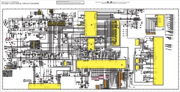 Hitachi EX1200-7 Shovel Electric and Hydraulic Diagram - Image 4