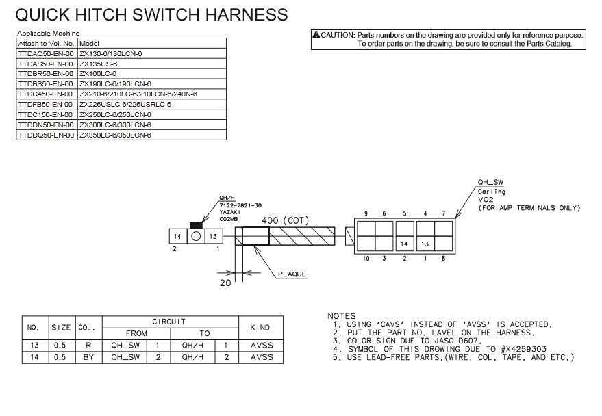 Hitachi ZX130-6 to ZX350-6 Electrical Diagrams - Image 3